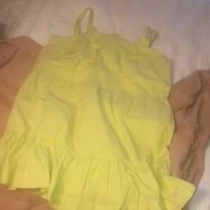 Loft cotton tiered sundress with tie back detail